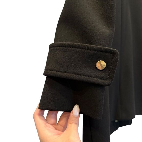 Zara Toggle Full Zipper Coat - Black - Women's S - Picture 4 of 7